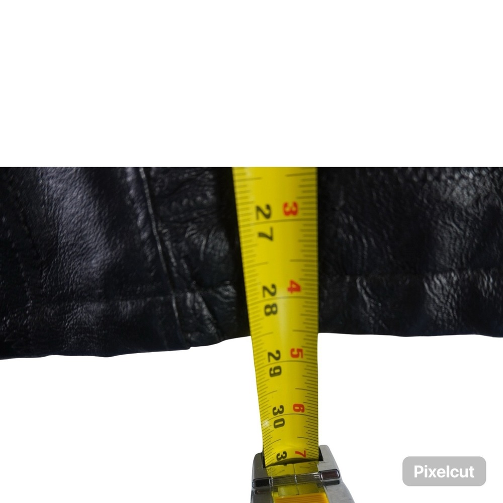 Leather Works Jacket‎ Womens XL Black Full Zip Long Sleeve Belted Waist Outdoor - Picture 5 of 10